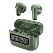 Green BPG Portable Wireless Bluetooth Headset Retro Digital Display Clock Unique & Trendy