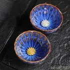 Tradition Kiln Transformation Ceramic Teacup Chinese Tea Set Silver Inlay TeaCup