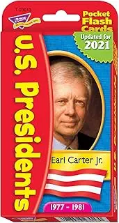 Trend Enterprises US Presidents Pocket Flash Cards, 56