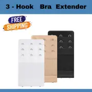 Set of 3 Bra Extender 3 Hooks Elastic 3 Rows Bra Extension Underwear Strap Belt