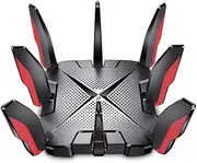 TP-Link AX6600 Tri-Band Wi-Fi 6 Gaming Router, Game Accelerator, 2.5 Gbps Wired Connection, MU-MIMO, Game Band, OneMesh Supported (Archer GX90) | AU Version | (UK Version)
