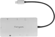 Targus Dock423 USB-C Dual HDMI 4K Docking Station with 100W PD Pass Through, Silver