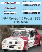 1/64 Decals for Renault 5 Rally Prost 1982 (missing sponsor only) TBD1096