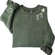 [GodLover] Embroidered Grandma Sweatshirt, Personalized Grandma Nickname with Kid Names, Grandma Gift, Christmas Shirt