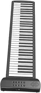 Mikinona neutral folding piano keyboard musical instrument aldult Silica gel thicken mini Electronic Foldable Roll-up Piano foldable piano piano hand crank Violin silicone keyboard