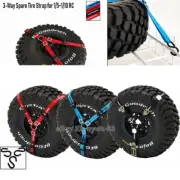 3-Point 1/5 1/10 RC Spare Tyre Tie Down Strap For Crawler Car TRX-4/UDR