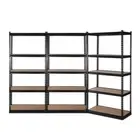 3X1.8M Garage Shelving Warehouse Rack Pallet Racking Storage Shelve Black
