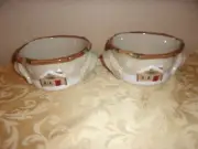 St. Nicholas Square "Heartland" Soup Bowls w/Handles - Set of 2 - NEW!