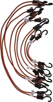 Kotap MABC-ASMT All- Purpose Adjustable Bungee Cords with Hooks, Assorted, Or...