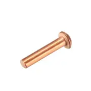 50Pcs 1/8" x 35/64" Round Head Copper Solid Rivets Fasteners