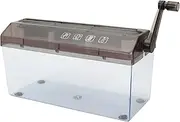 Portable Manual Hand Paper Shredder A4 Paper Cutting Machine Document Cutting Tool Mini Shredder for Office Home Used,Brown
