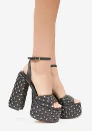 [Lemon Drop by Privileged] Black Lanzi Platform Heels
