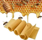 Leona Co Bee Honey Sheets, Beehive Wax Foundation Beekeeping Frame Bee Hive Equipment Honeycomb (30PCS 41.5cm*19.5cm)