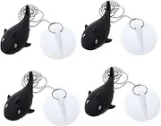 Animal Bath Plug Set of 4 Chain Sink Stopper Shower Drain Bath Plugs Home Kitchen Accessories
