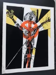 Nicolas Mordvinoff Serigraph (1911-1973) "L' homme" Signed Lrg. Serigraph RARE!!