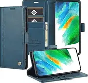 GoshukunTech for Samsung Galaxy S22 5G Case,for Galaxy S22 5G Wallet Case,Flip Leather Wallet Cover with Card Holder Cash Pocket Magnetic Closure[ Blue ]
