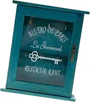 1Pc Vintage Wall Mounted Key Holder Box Retro Household Storage Organizer for Entryway Decor Elegant and Design for Home Special Occasions