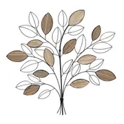 Metal/MDF Boho 74cm Branch Wall Hanging Decorative Home Office Room Display BLK