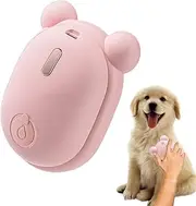Steam Brush For Dogs | Double Combs Steam Rechargeable Grooming Comb - Smart Massage Electric Portable Shedding Tool Anti Static Long Haired Pet Vet