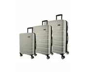 Pierre Cardin Hard-shell 3-Piece Luggage Set in Snow