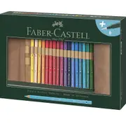 Faber-Castell 31pc Albrecht Durer Watercolour Artist Coloured Pencils Travel Roll Set WaterBrush