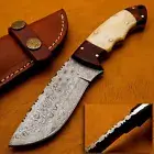 Handmade Damascus steel Skinner knife Gift for Him Birthday Gift Groomsmen Gift