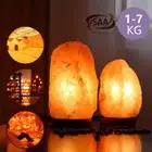 Himalayan Salt Lamp Natural Crystal Rock Shape Dimmer Switch Night Light 1-7 kg