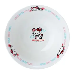 【SANRIO 三麗鷗】中華風陶瓷拉麵碗 陶瓷湯碗 Hello Kitty(餐具雜貨)