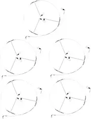 Gatuida 5pcs High Strength Rigs with Swivels for Easy Setup for Bait Hooks Versatile Fishing Gear for All Skill Levels