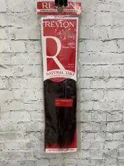 #F1B/33 Revlon 100% Human Hair Weaving extension 10" NIP Off black/dark Auburn