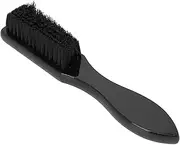 Neck Brush, Wooden Handle Fine Workmanship Skid Resistance Hair Cutting Brush Nylon Hair Brush for Hair Salon