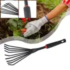 Multipurpose Gardening Rake for Efficient Leaf Gathering and Soil Preparation