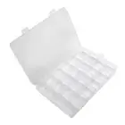 24 Compartments Plastic-Clear Box Jewelry Bead Storage Container Craft-Organizer