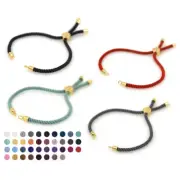 Adjustable Slide Macrame Slider Bracelet Cord Bracelet Half-finished Cord w Stop