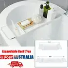 Bathroom Plastic Expandable Bath Caddy Holder Tray Over Bathtub Rack Support Spa