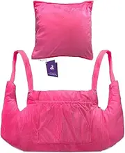 KOKOBAL Mastectomy Pillow Post Op Pillow for Breast Surgery Recovery | Choose The Color for You | Hand Ice-Pack Pockets | Converts to Cloud Soft Cushion (Fuchsia Elegance)