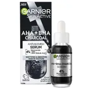 Garnier Skin Active AHA+BHA Charcoal Anti-Blemish Serum 30ml