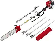 Giantz Pole Chainsaw Hedge Trimmer 65CC 12in Petrol Chain Saw 4.3m Long Reach