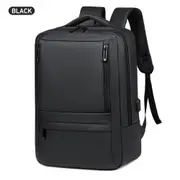 Anti Theft Business Travel Bag 15.6" Laptop USB Port Backpack Unisex Black