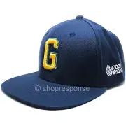 GReddy G Boost Brigade Snap-Back Cap Hat Navy w/Yellow & Teal Logo Adjustable