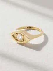 [Sydney Evan] Sydney Evan - 14-karat Gold Diamond Ring - 7 7 Gold