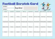 Gifts and Temptations Fundraising Cards Football Scratchcards (40 Team) A5 Size 10 Pack