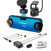 Dash Cam Bundle- UltraDash Z3+ Commercial, R1 Rear Cam & HW1-B with 64GB SD Card