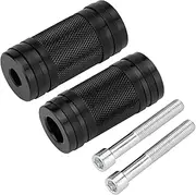 VG MOTO Motorcycle Shifter Peg Gear Shift Lever CNC Billet Foot Pegs Replacement for Harley Davidson Touring Softail Dyna Sportster Street Glide Road (Black-B,2pcs)
