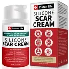 Protect Life Silicone Scar Cream for Surgical Scars, Injury & Keloid Scar Treatm