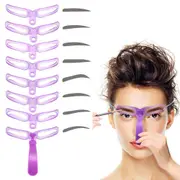 8 in 1 Eyebrow Templates Eyebrow Stencils DIY Eyebrow Shaping Templates