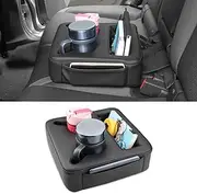MARCHFA Cup Holders for Car Backseat Cup Holders Rear Seat Drinks Holder Car Backseat Organizer Storage Backseat Accessories for Car Couch Boat Cup Holder Tray (Black)