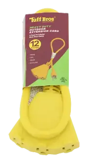 2' Extension Cord 3 Outlet Power Tap UL Listed, 15Amp
