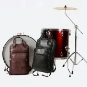 PU Leather Drumsticks Bag Backpack-Soft Storage Case Percussion Accessories