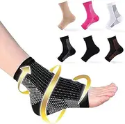 [ALILILI] 6 Pairs Dr Sock Soothing Socks Anti Fatigue Compression Footrest Support Sock (Set A, L/XL)